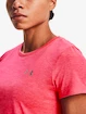 Dames T-shirt Under Armour  Tech SSC - Twist-PNK