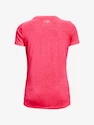 Dames T-shirt Under Armour  Tech SSC - Twist-PNK