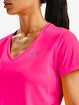 Dames T-shirt Under Armour  Tech SSV - Solid-PNK