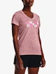 Dames T-shirt Under Armour  Tech Twist Graphic SSV-PNK