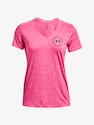 Dames T-shirt Under Armour  Tech Twist LC Crest SSV-PNK