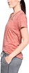 Dames T-shirt Under Armour  Tech V-Neck Twist Red