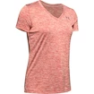 Dames T-shirt Under Armour  Tech V-Neck Twist Red XS