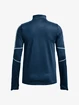 Dames T-shirt Under Armour  Train CW 1/2 Zip-BLU