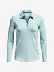 Dames T-shirt Under Armour  Zinger MicroStripe LSPolo-BLU