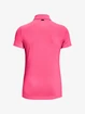 Dames T-shirt Under Armour  Zinger Short Sleeve Polo-PNK