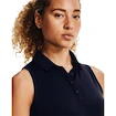 Dames T-shirt Under Armour  Zinger Sleeveless Polo Dark Blue