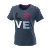 Dames T-shirt Wilson  Love Earth Tech Tee W China Blue M