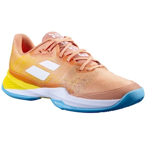 Dames tennisschoenen Babolat Jet Mach 3 Clay Women Coral/Gold Fusion