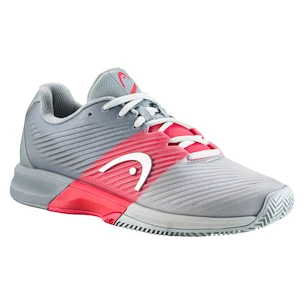 Dames tennisschoenen Head Revolt Pro 4.0 Clay Grey/Coral