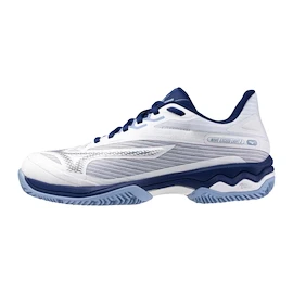 Dames tennisschoenen Mizuno Wave Exceed Light 2 W White/Bellwether Blue