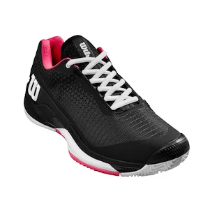 Dames tennisschoenen Wilson Rush Pro 4.0 W Clay Black/Hot Pink