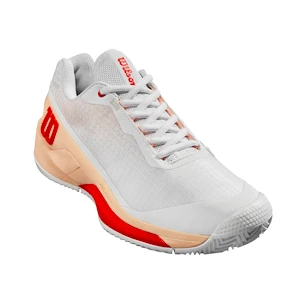 Dames tennisschoenen Wilson Rush Pro 4.0 W Clay White/Peach Parfait  EUR 41 1/3