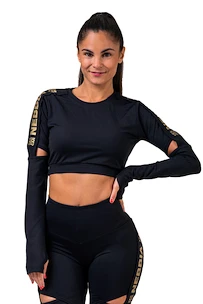 Dames top Nebbia Honey Bunny Crop Top 821 black