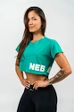 Dames top Nebbia POWERHOUSE Oversized Crop Top green