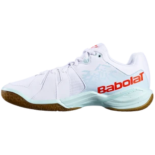 Dames zaalschoenen Babolat  Shadow Spirit White/Light Blue  EUR 40,5