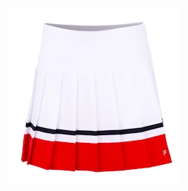 Damesrok Fila Skort Sabine White/Fila Red