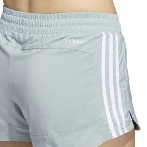 Damesshort adidas  Pacer Woven 3-Stripes Magic Grey XS