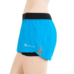 Damesshort Sensor  Trail Black/Blue