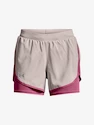 Damesshort Under Armour  Fly By Elite 2-in-1 Short-GRY