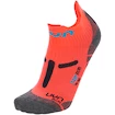 Damessokken UYN  RUN 2IN SOCKS Coral Fluo/Anthracite  35/36