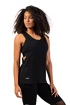 Damestop Nebbia  Sleeveless Loose Cross Back Tank Top "Feeling Good" Black