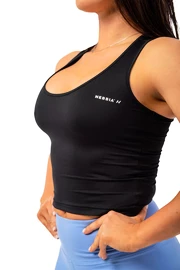 Damestop Nebbia  Sporty Slim-Fit Crop Tank Top 422 black