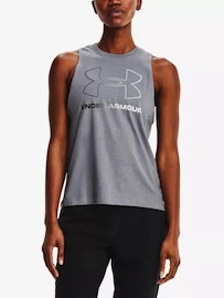 Damestop Under Armour Live Sportstyle Graphic Tank Steel Medium Heather Gray