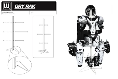 Droger voor ijshockeyuitrusting WinnWell  Dry Rak