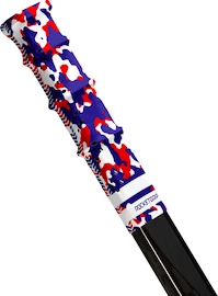 Einddop voor ijshockeystick RocketGrip Hole Camo Grip Navy/Red