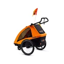 Fietstrailer TaXXi S'Cool Kids Pro two Orange