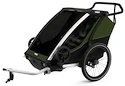 Fietstrailer Thule Chariot Cab Aluminum/Cypress Green