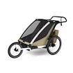 Fietstrailer Thule Chariot Cross 2 double faded khaki