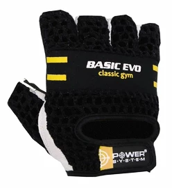 Fitness handschoenen Power System Fitness Rukavice Basic Evo Žluté