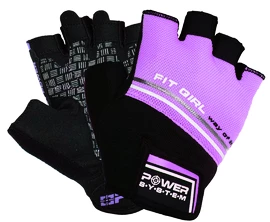 Fitness handschoenen Power System Fitness Rukavice Fit Girl Evo Fialové