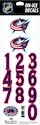 Helmnummers Sportstape  ALL IN ONE HELMET DECALS - COLUMBUS BLUE JACKETS