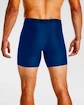 Heren boxershort Under Armour  Tech 6" 2 Pack blue