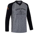 Heren fietsshirt Sensor  Cyklo Charger LS Grey/Black S