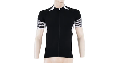 Heren fietsshirt Sensor  Cyklo Race Black/White