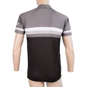 Heren fietsshirt Sensor  Cyklo Summer Stripe Black/Grey