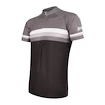 Heren fietsshirt Sensor  Cyklo Summer Stripe Black/Grey L