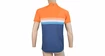 Heren fietsshirt Sensor  Cyklo Summer Stripe Blue/Orange