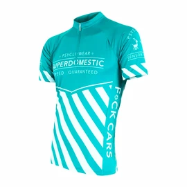 Heren fietsshirt Sensor  Cyklo Superdomestic Mint