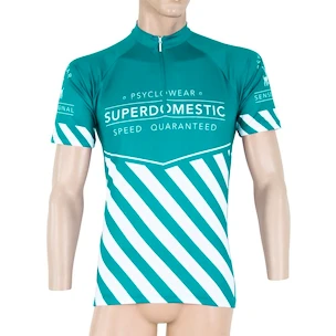 Heren fietsshirt Sensor  Cyklo Superdomestic Mint