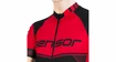 Heren fietsshirt Sensor  Cyklo Team Up Black/Red