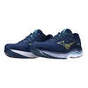 Heren hardloopschoenen Mizuno  Wave Rider 27 Navy Peony/Sharp Green/Swim Cap