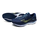 Heren hardloopschoenen Mizuno  Wave Rider 27 Navy Peony/Sharp Green/Swim Cap