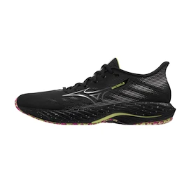 Heren hardloopschoenen Mizuno Wave Rider 28 Black / Silver / Sunny Lime