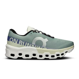 Heren hardloopschoenen On Cloudmonster 2 Mineral/Aloe