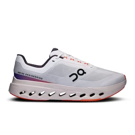 Heren hardloopschoenen On Cloudsurfer Next Wide White/Flame